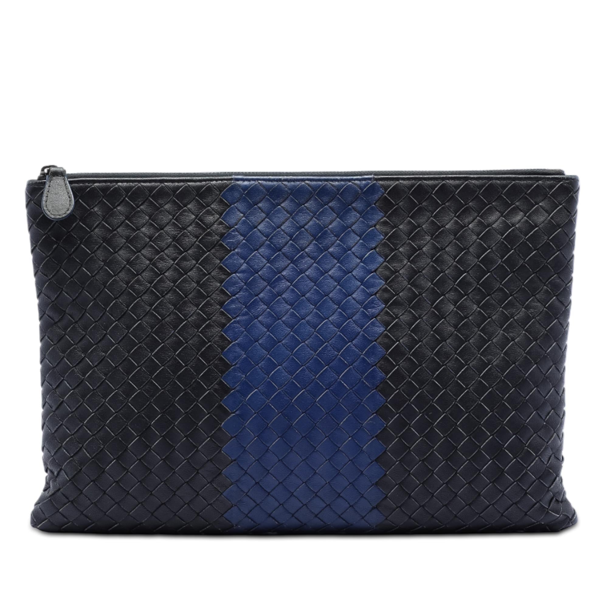 Bottega Veneta Bicolor Nappa Intrecciato Clutch