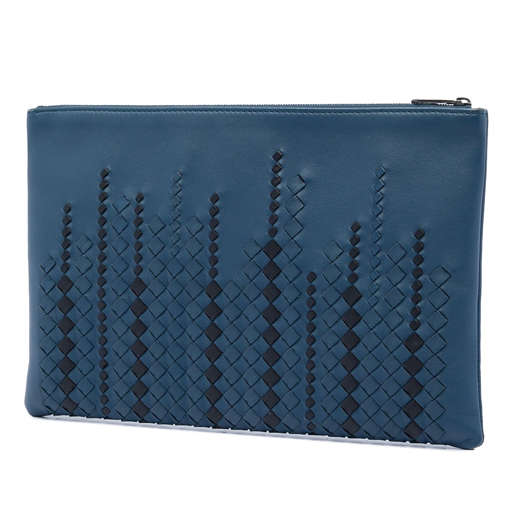 Bottega Veneta Bicolor Nappa Intrecciato Clutch