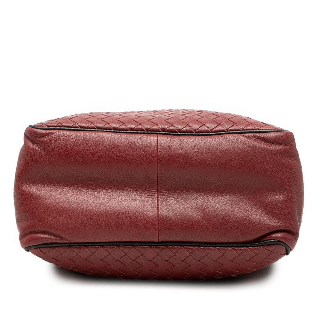 Bottega Veneta Bicolor Nappa Intrecciato Vertical Convertible Satchel