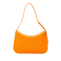 Bottega Veneta Brushed Calfskin Intrecciato Cradle Fold Over Shoulder Bag