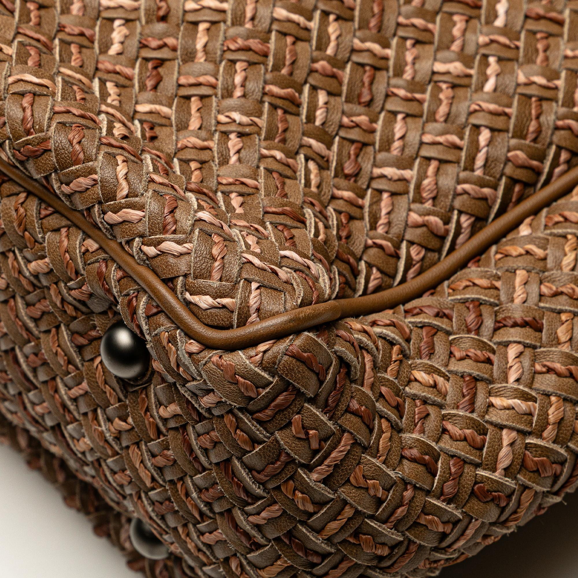 Bottega Veneta Calfskin Intrecciato Paglia Tote