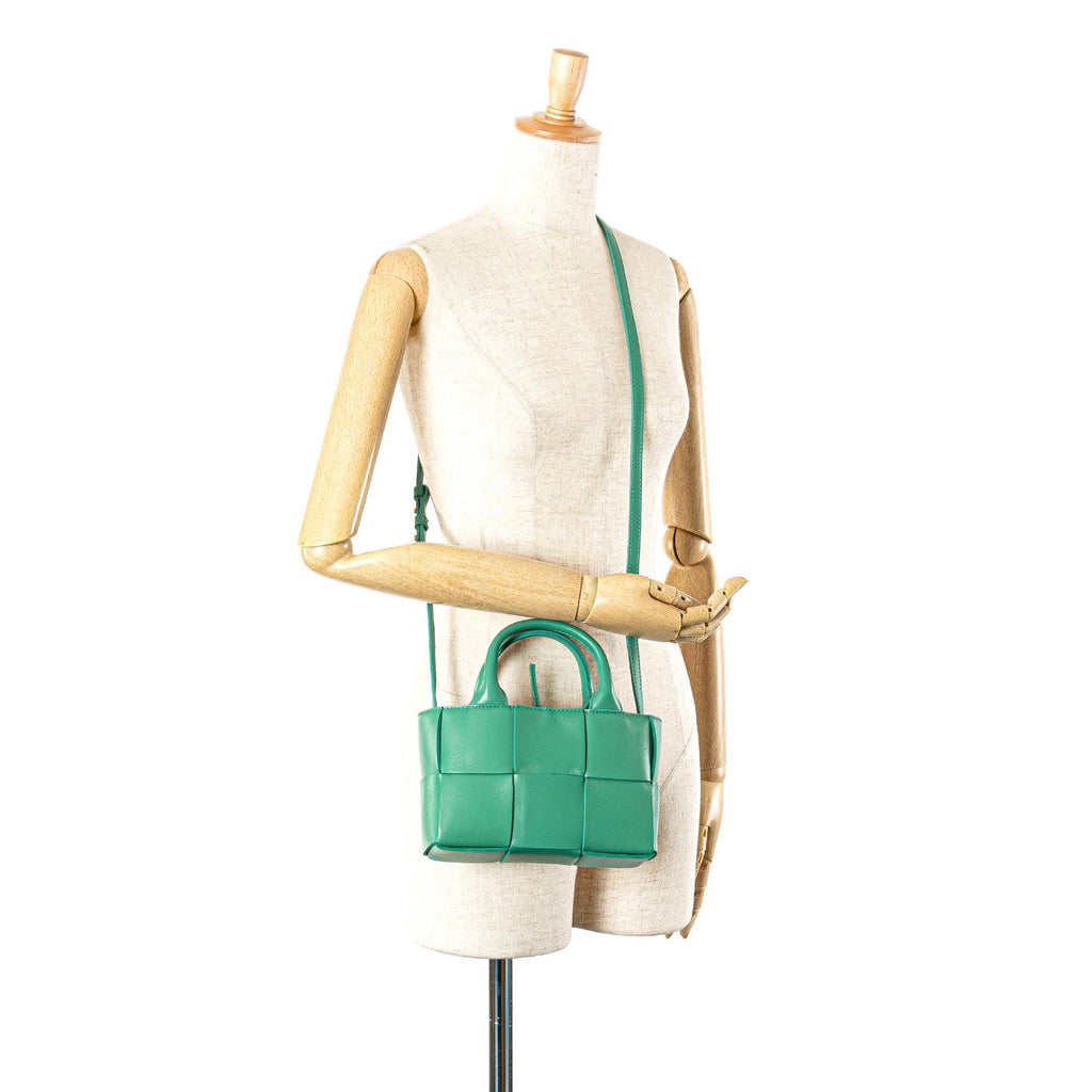 Bottega Veneta Candy Lambskin Intreccio Arco Tote