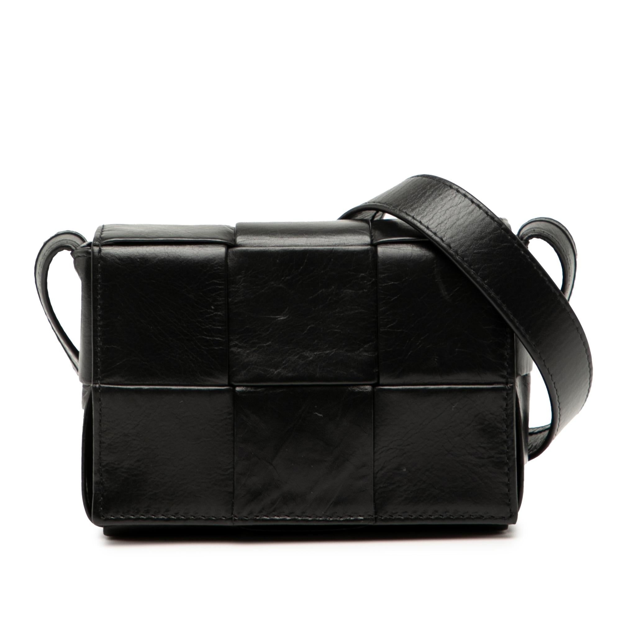 Bottega Veneta Candy Paper Calfskin Intrecciato Cassette Crossbody
