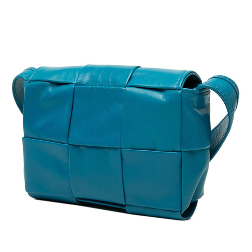 Bottega Veneta Candy Paper Calfskin Intrecciato Cassette Crossbody