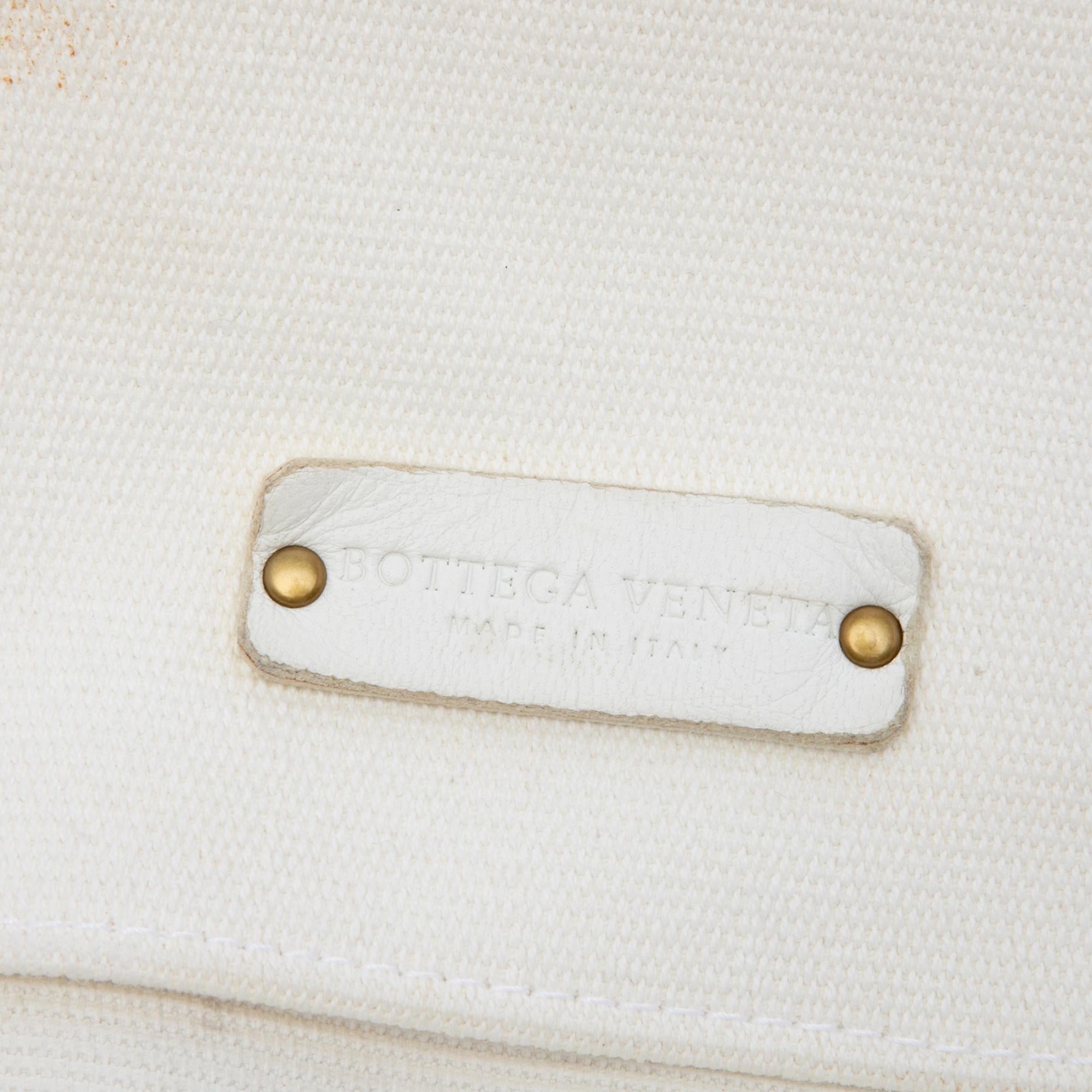 Bottega Veneta Canvas Braided Tote