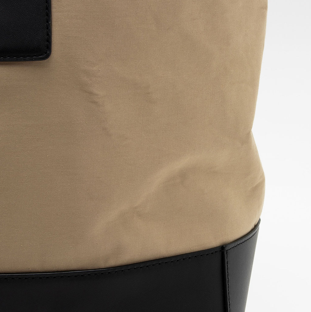 Bottega Veneta Canvas Calfskin Two Tone Tote