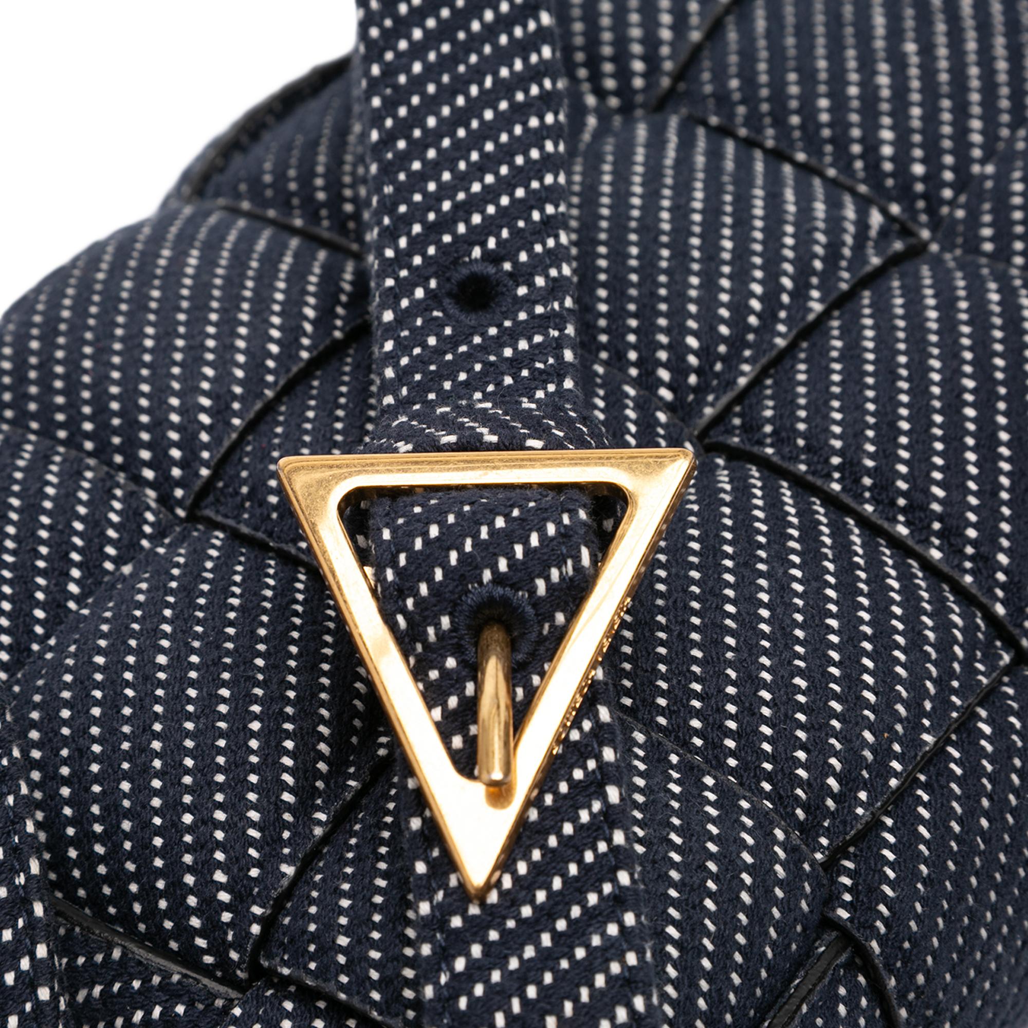 Bottega Veneta Denim Intrecciato Cassette Padded Crossbody
