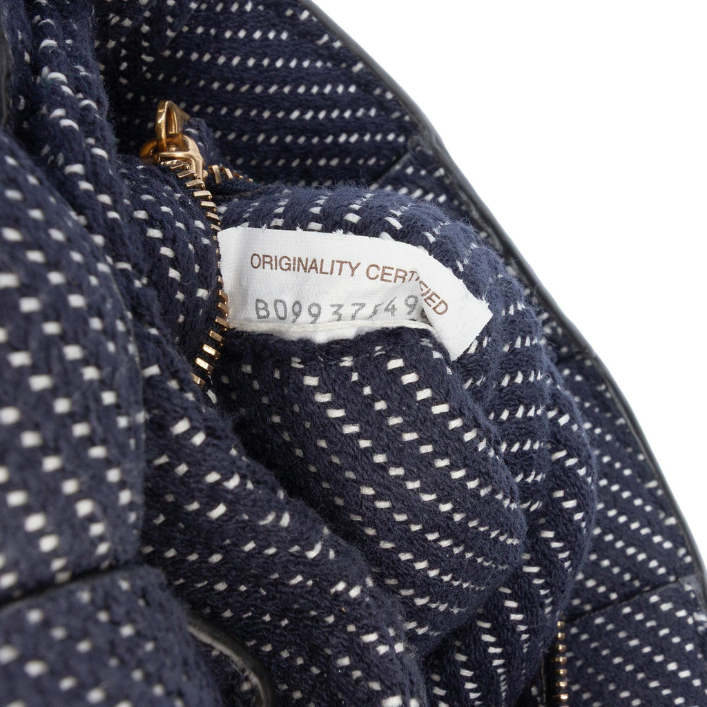 Bottega Veneta Denim Intrecciato Cassette Padded Crossbody