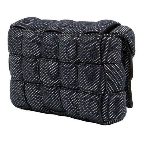 Bottega Veneta Denim Intrecciato Cassette Padded Crossbody