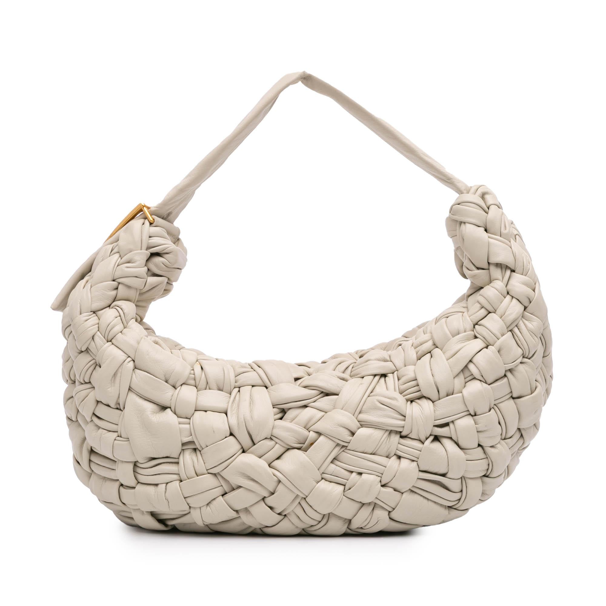 Bottega Veneta Foulard Intrecciato Calfskin Banana Hobo