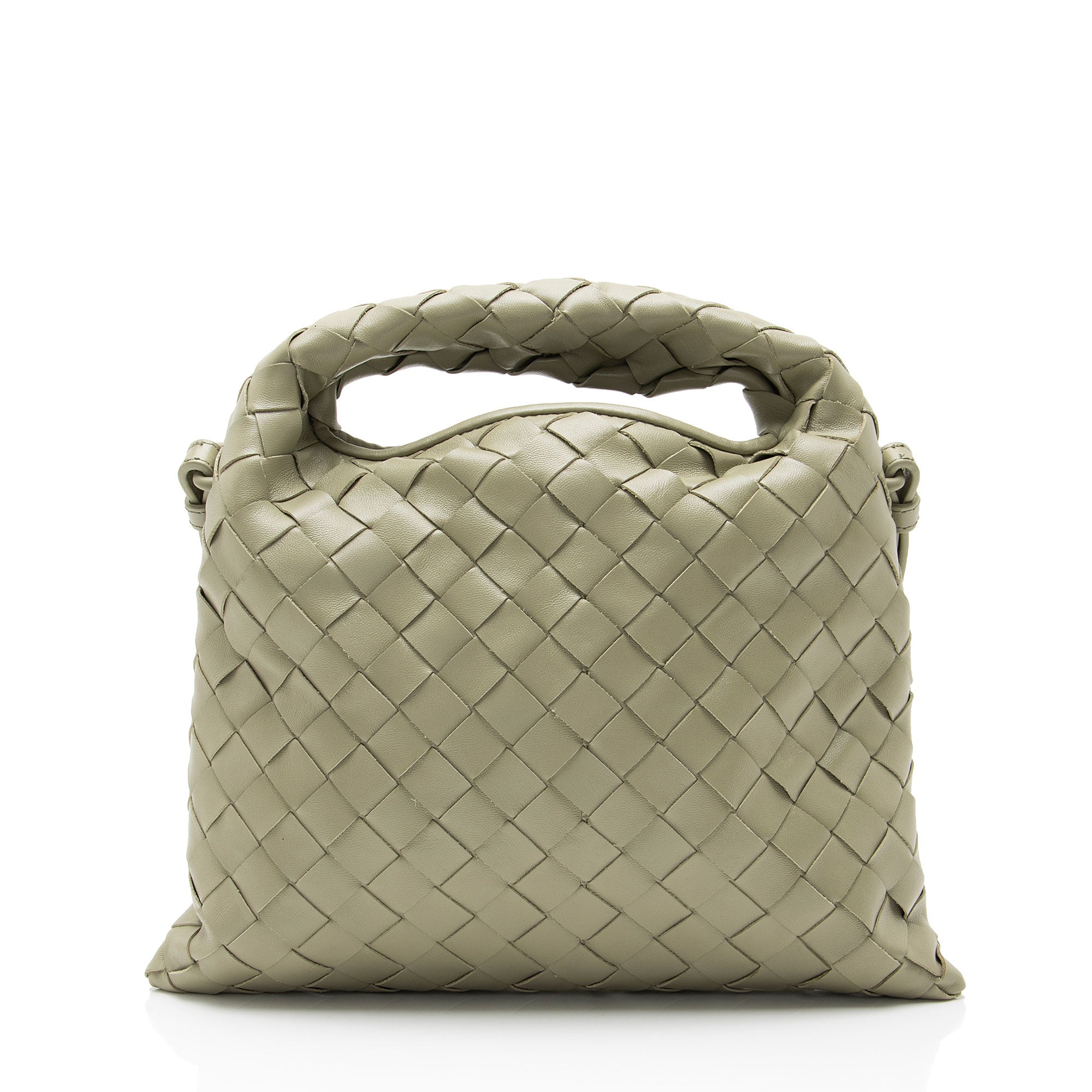Bottega Veneta Inrecciato Calfskin Mini Hop Top Handle