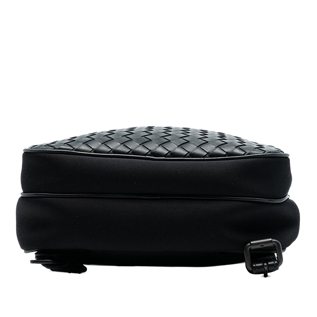 Bottega Veneta Intrecciato Canvas and Leather Sling Bag