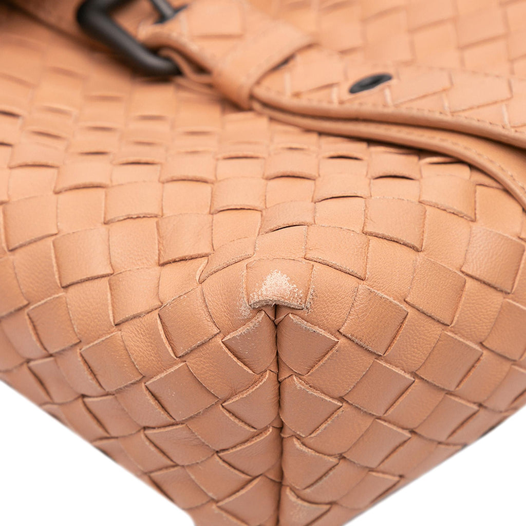 Bottega Veneta Intrecciato Flap Satchel