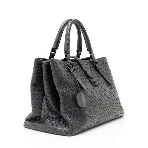 Bottega Veneta Intrecciato Nappa Roma Medium Satchel