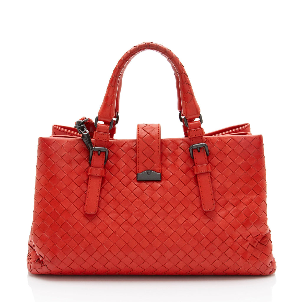 Bottega Veneta Intrecciato Nappa Roma Small Satchel