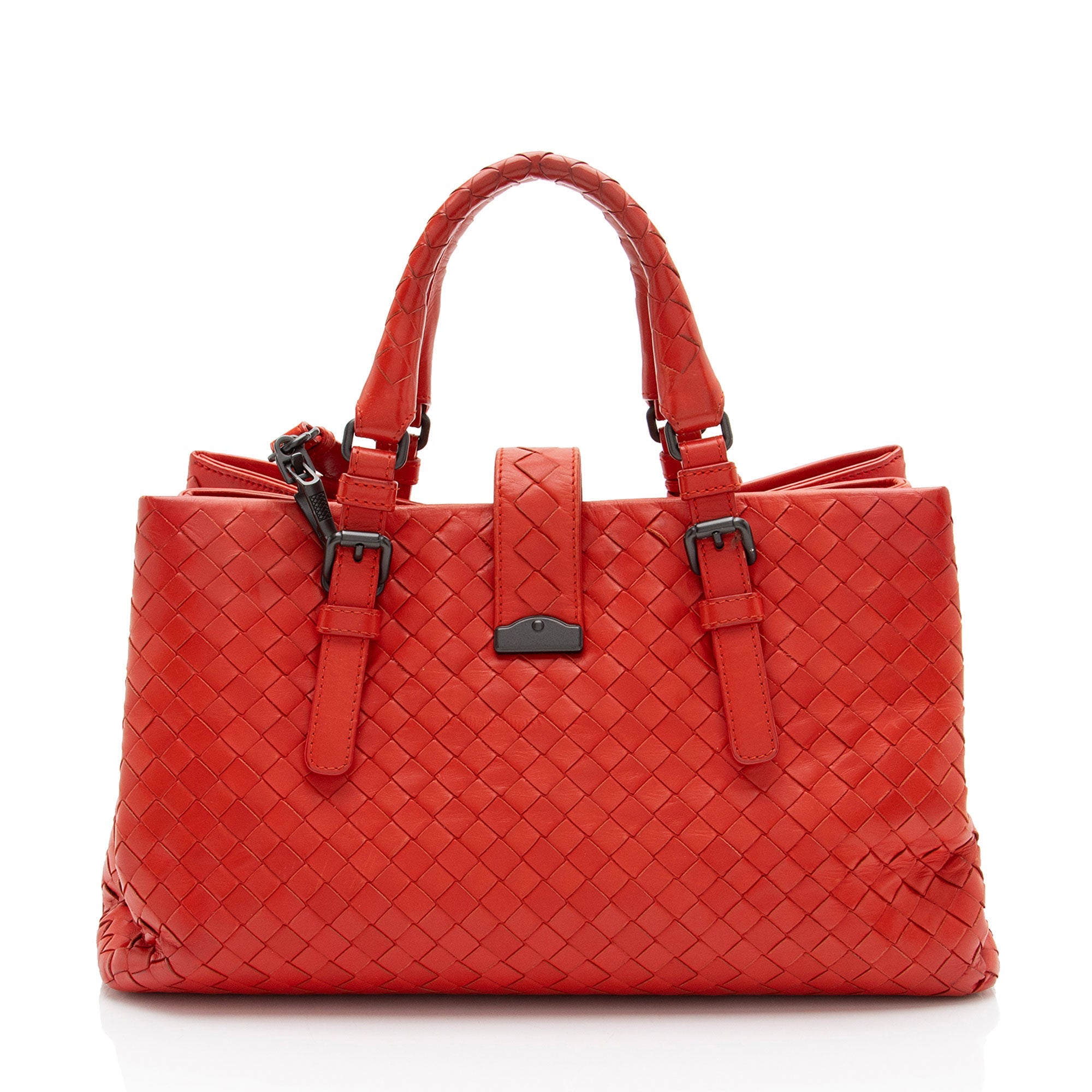 Bottega Veneta Intrecciato Nappa Roma Small Satchel