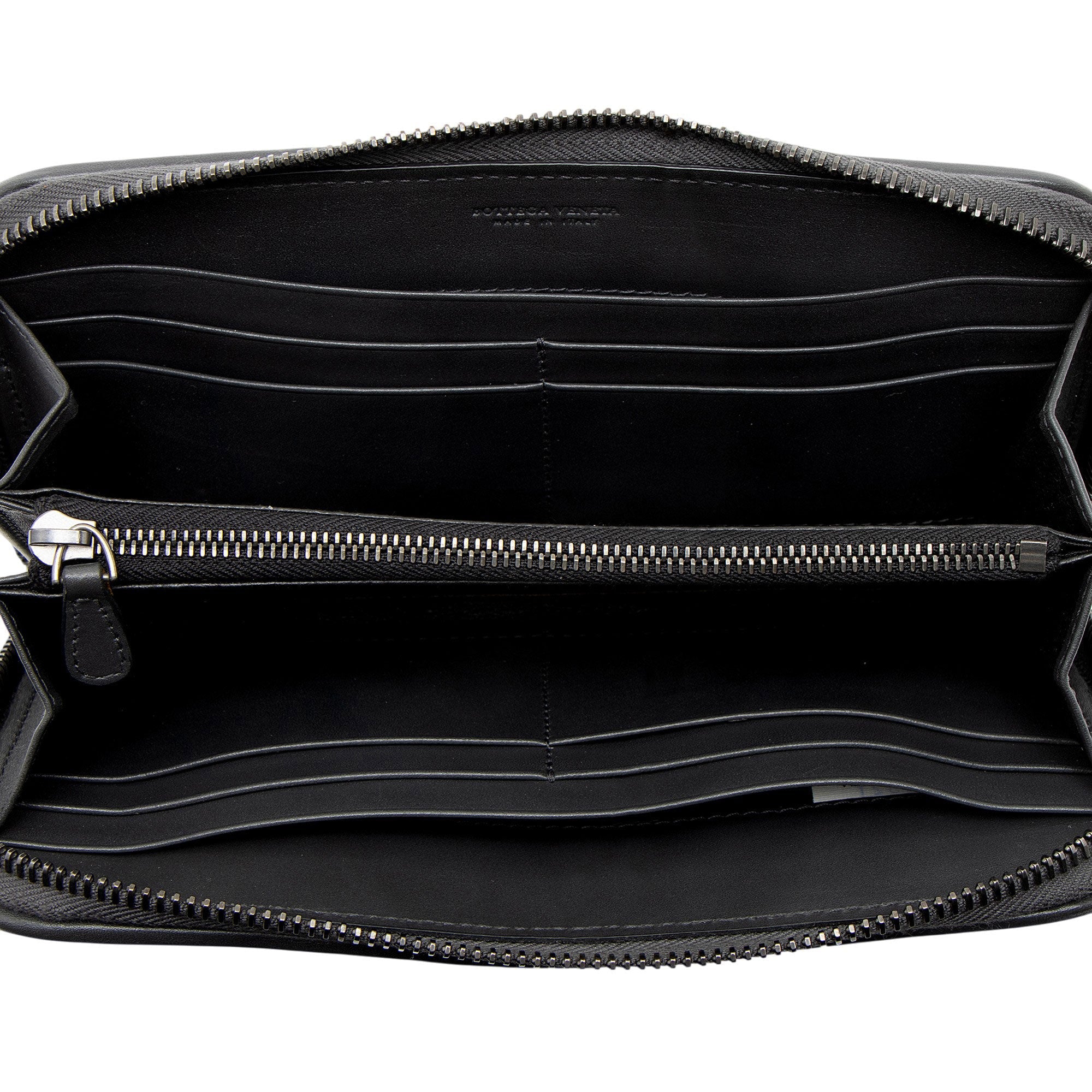 Bottega Veneta Intrecciato Nappa Zip Around Wallet