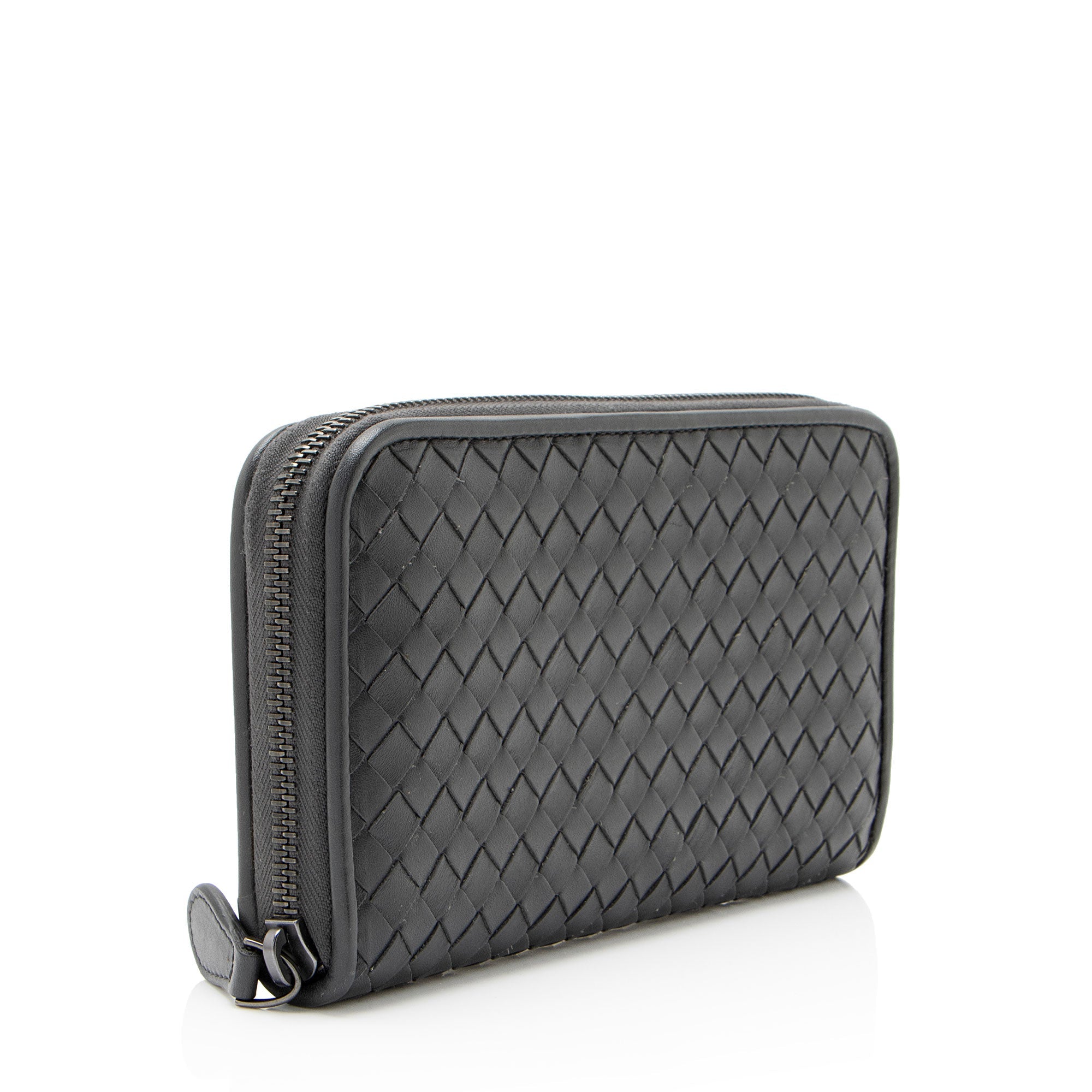 Bottega Veneta Intrecciato Nappa Zip Around Wallet