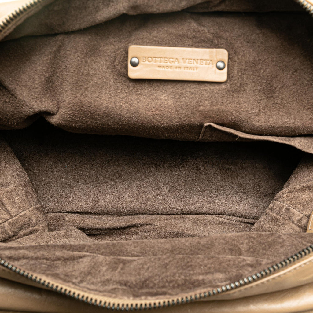 Bottega Veneta Intrecciato Trimmed Calfskin Handbag