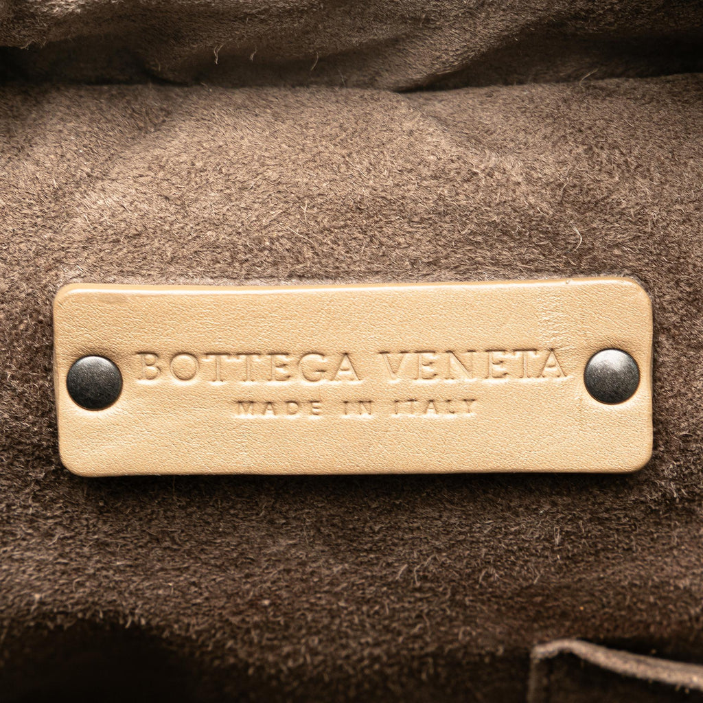 Bottega Veneta Intrecciato Trimmed Calfskin Handbag