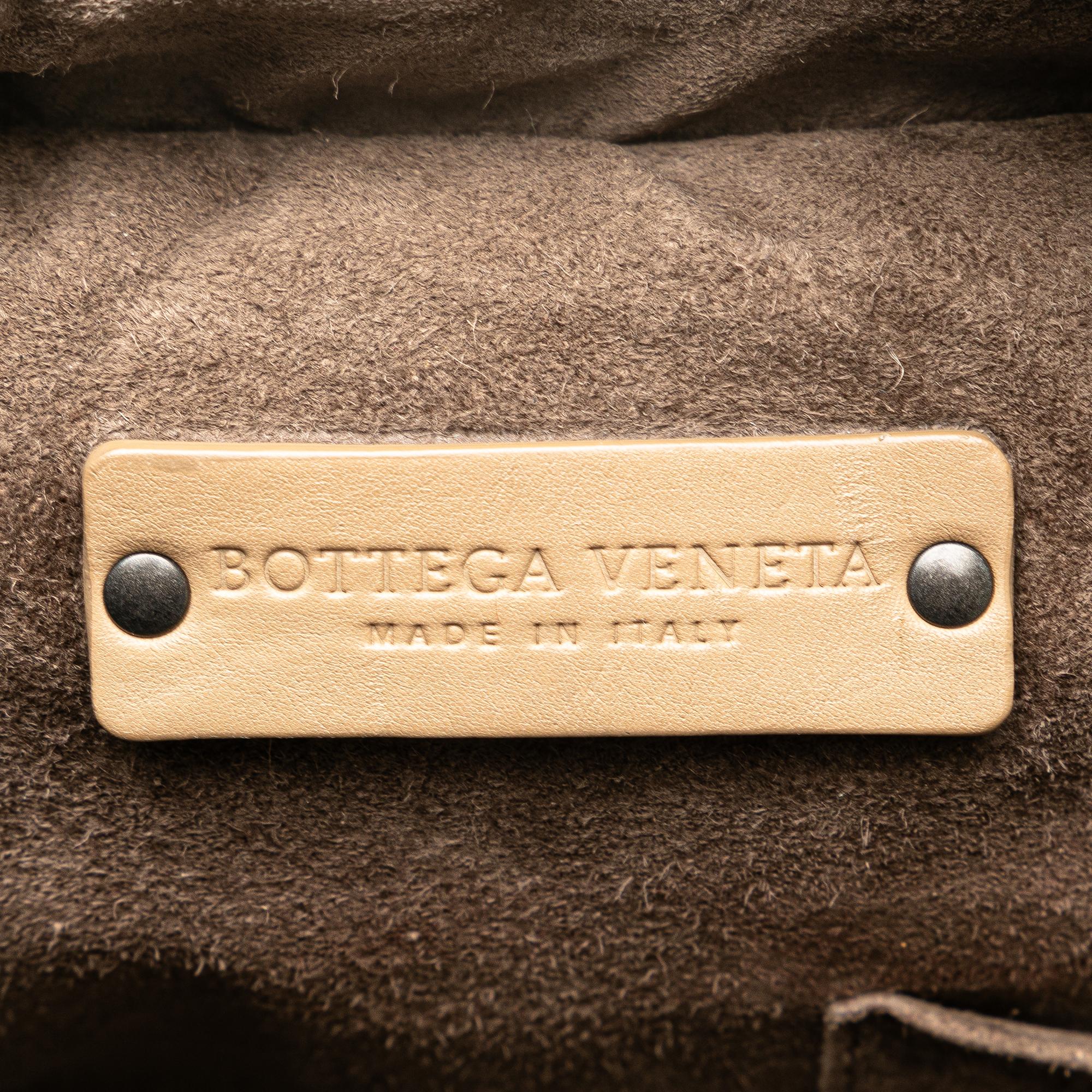 Bottega Veneta Intrecciato Trimmed Calfskin Handbag