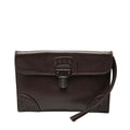Bottega Veneta Intrecciato Trimmed Leather Clutch