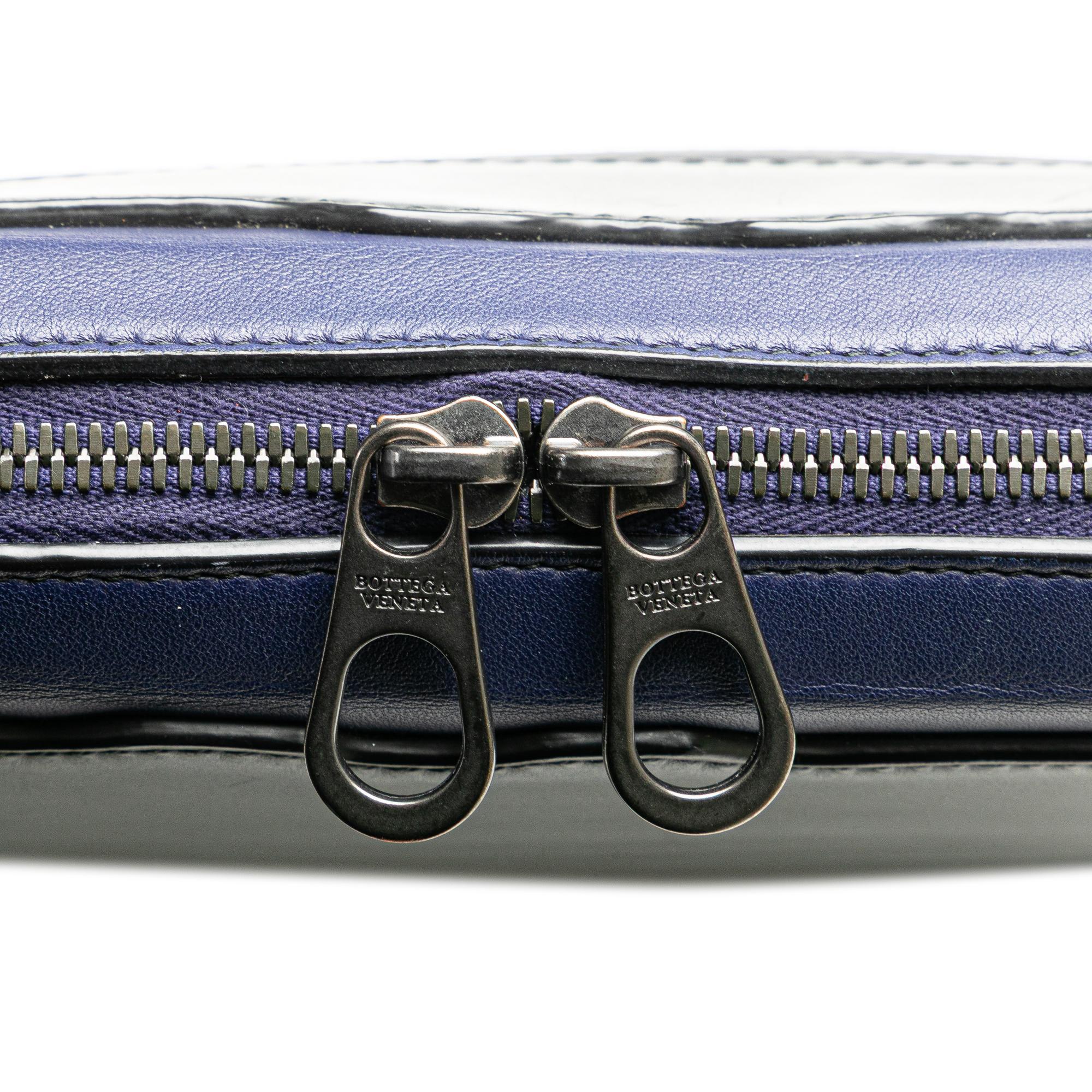 Bottega Veneta Intrecciato Trimmed Leather Crossbody