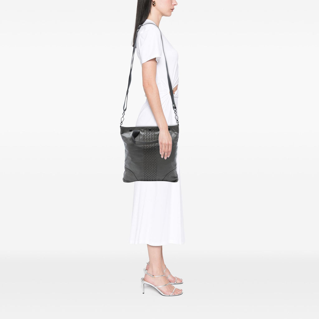 Bottega Veneta Intrecciato Trimmed Nappa Convertible Tote