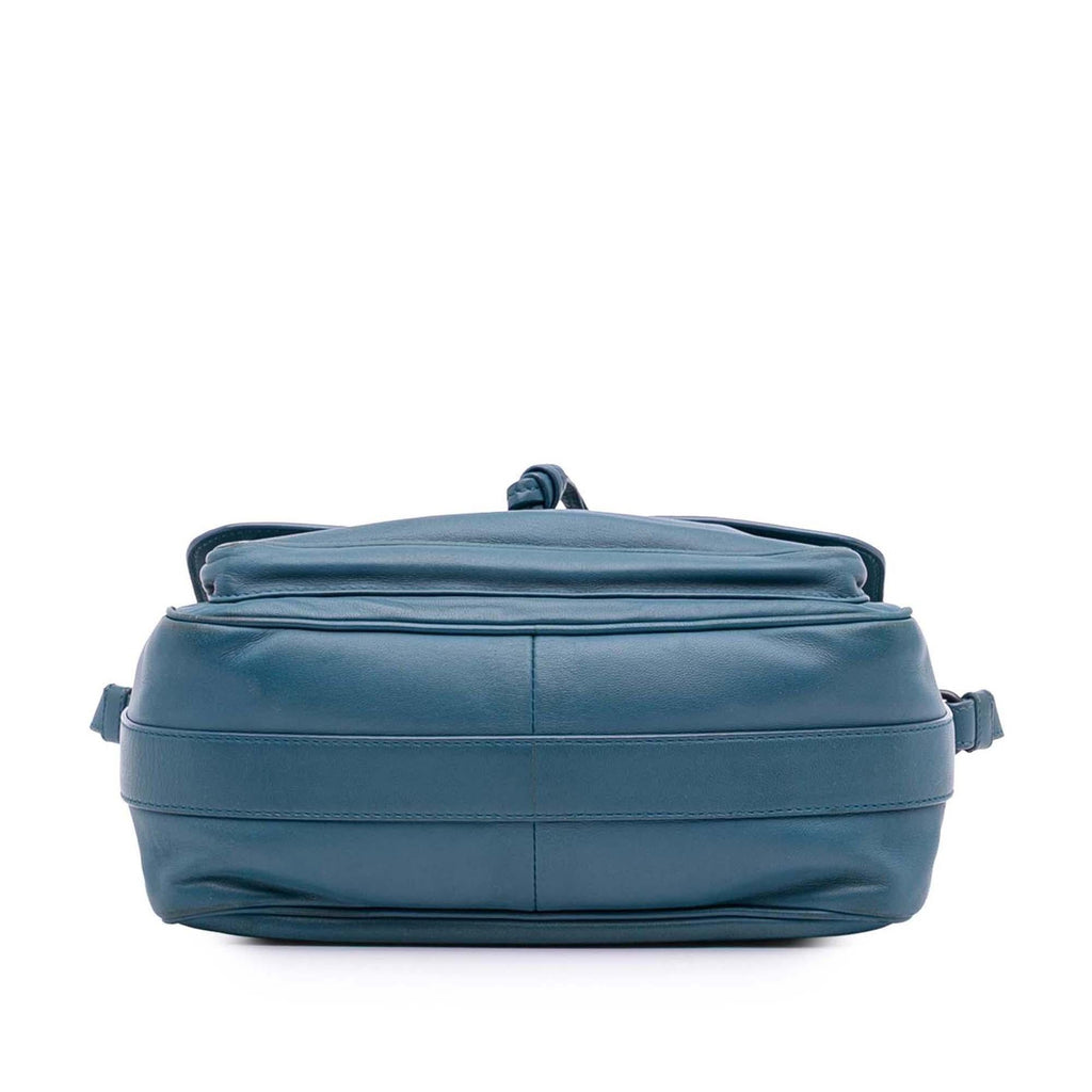 Bottega Veneta Intrecciato Trimmed Nappa Flap Crossbody