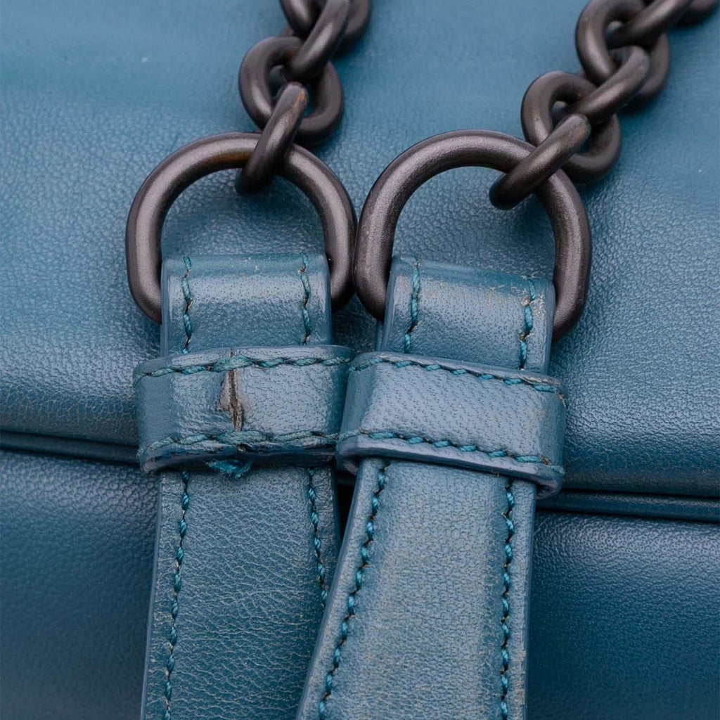 Bottega Veneta Intrecciato Trimmed Nappa Flap Crossbody