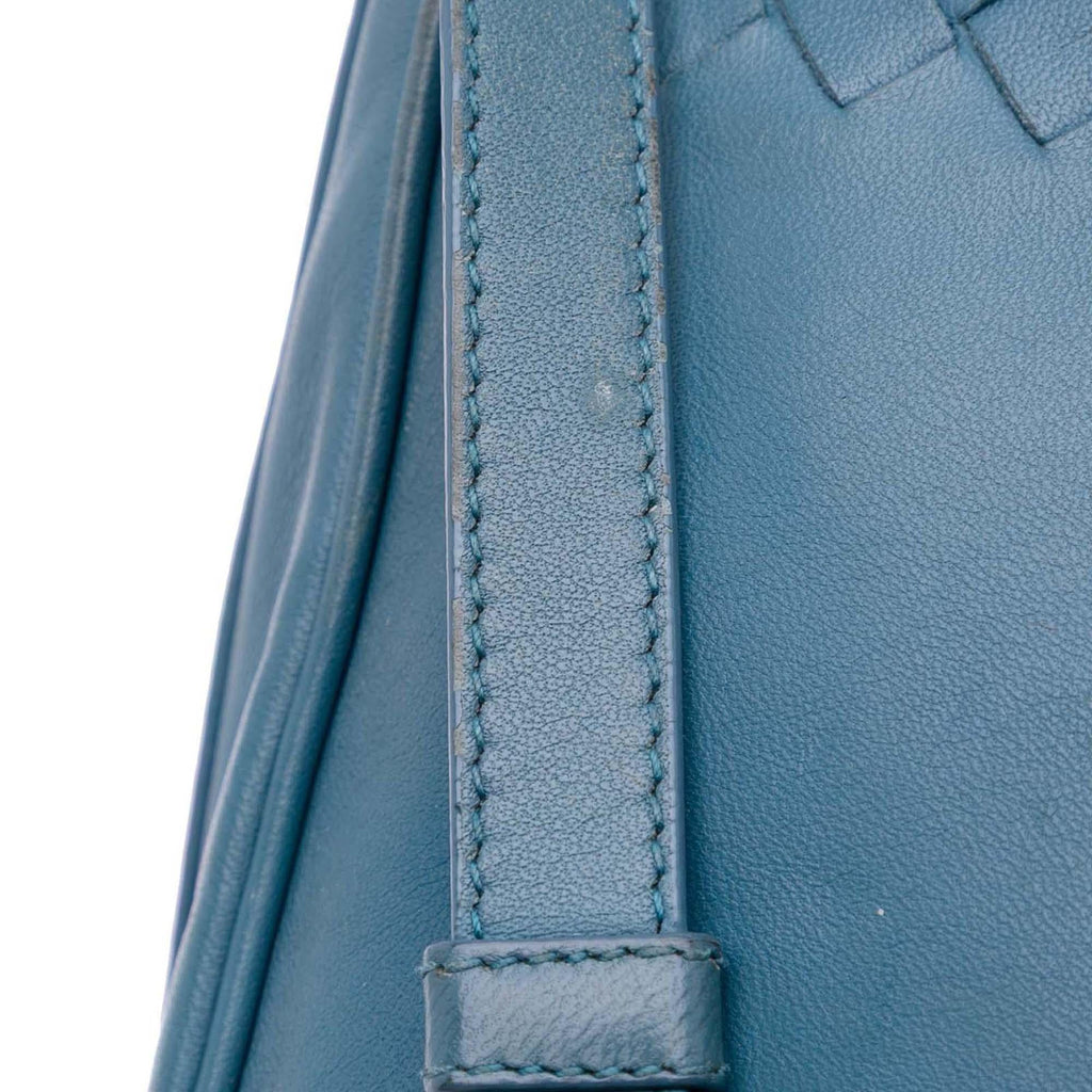 Bottega Veneta Intrecciato Trimmed Nappa Flap Crossbody