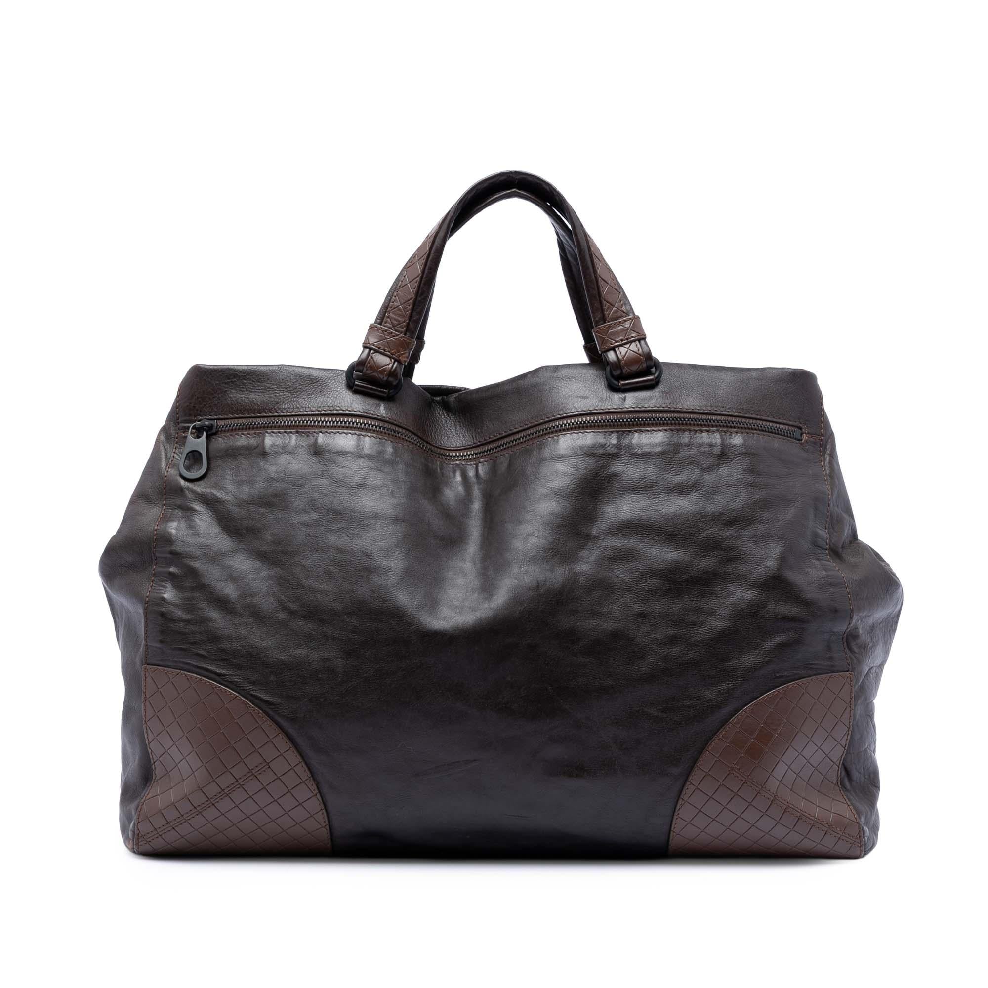 Bottega Veneta Intrecciomirage Trimmed Nappa Tote