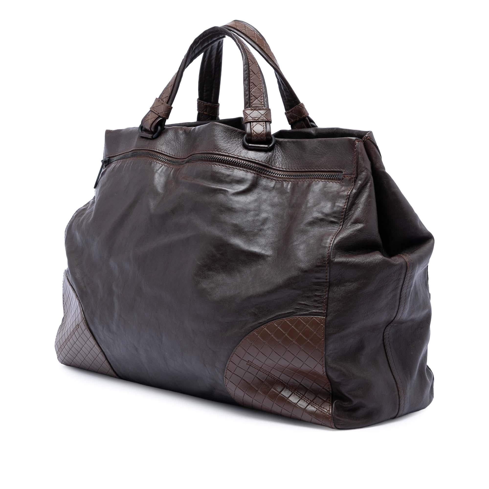 Bottega Veneta Intrecciomirage Trimmed Nappa Tote