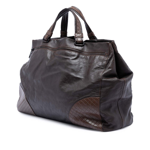 Bottega Veneta Intrecciomirage Trimmed Nappa Tote
