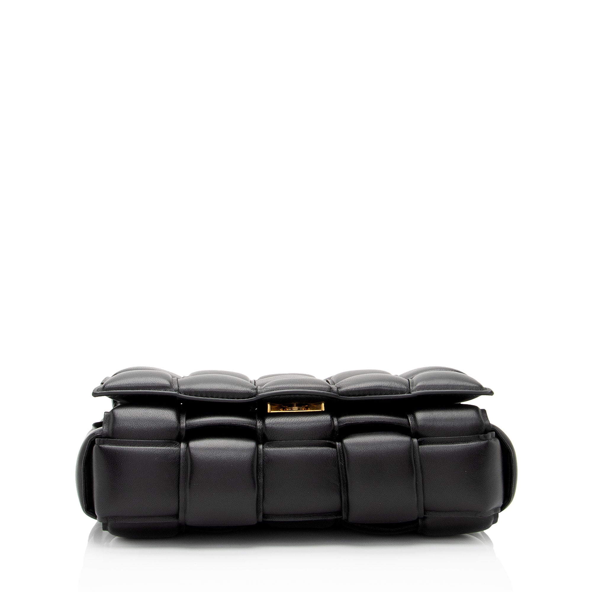 Bottega Veneta Lambskin Cassette Chain Maxi Shoulder Bag