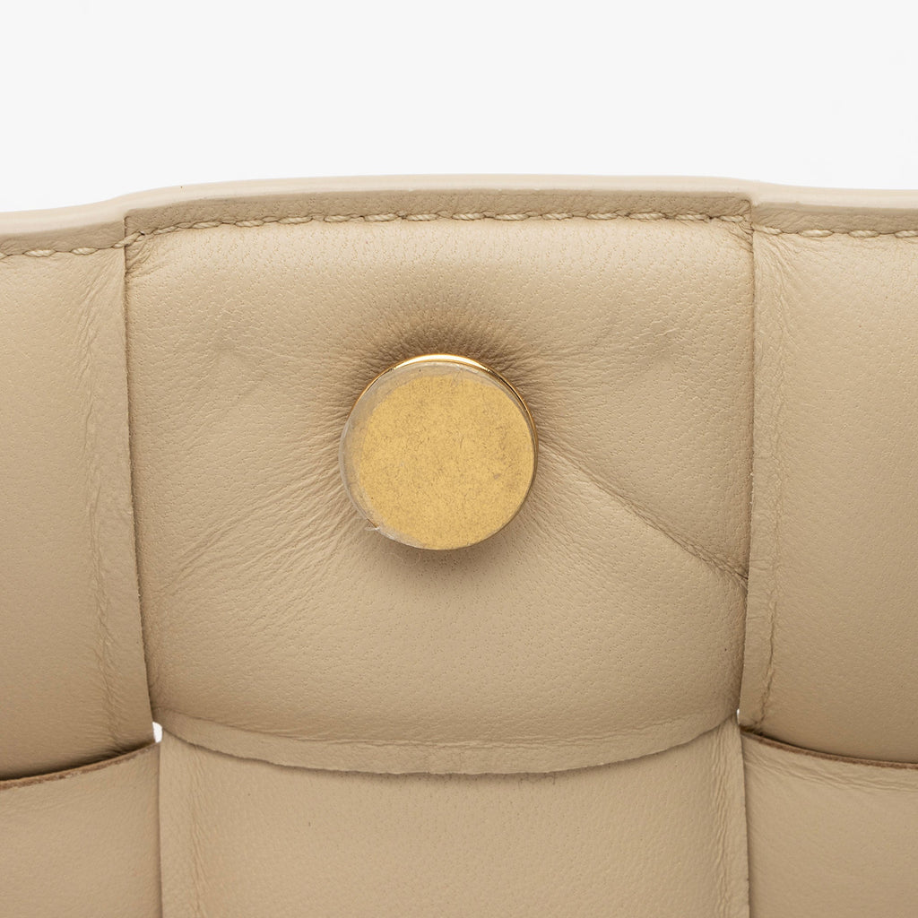 Bottega Veneta Lambskin Cassette Chain Maxi Shoulder Bag
