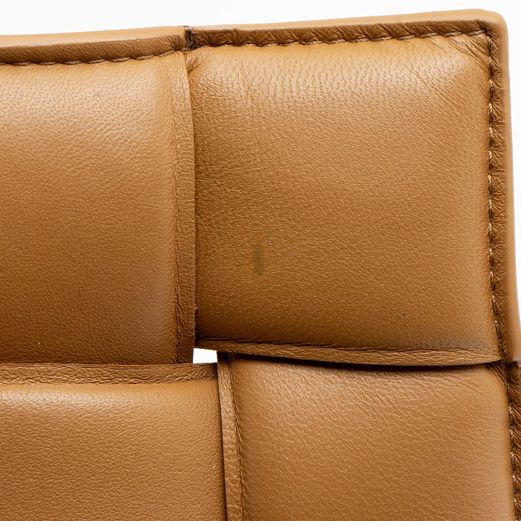 Bottega Veneta Lambskin Cassette Chain Maxi Shoulder Bag