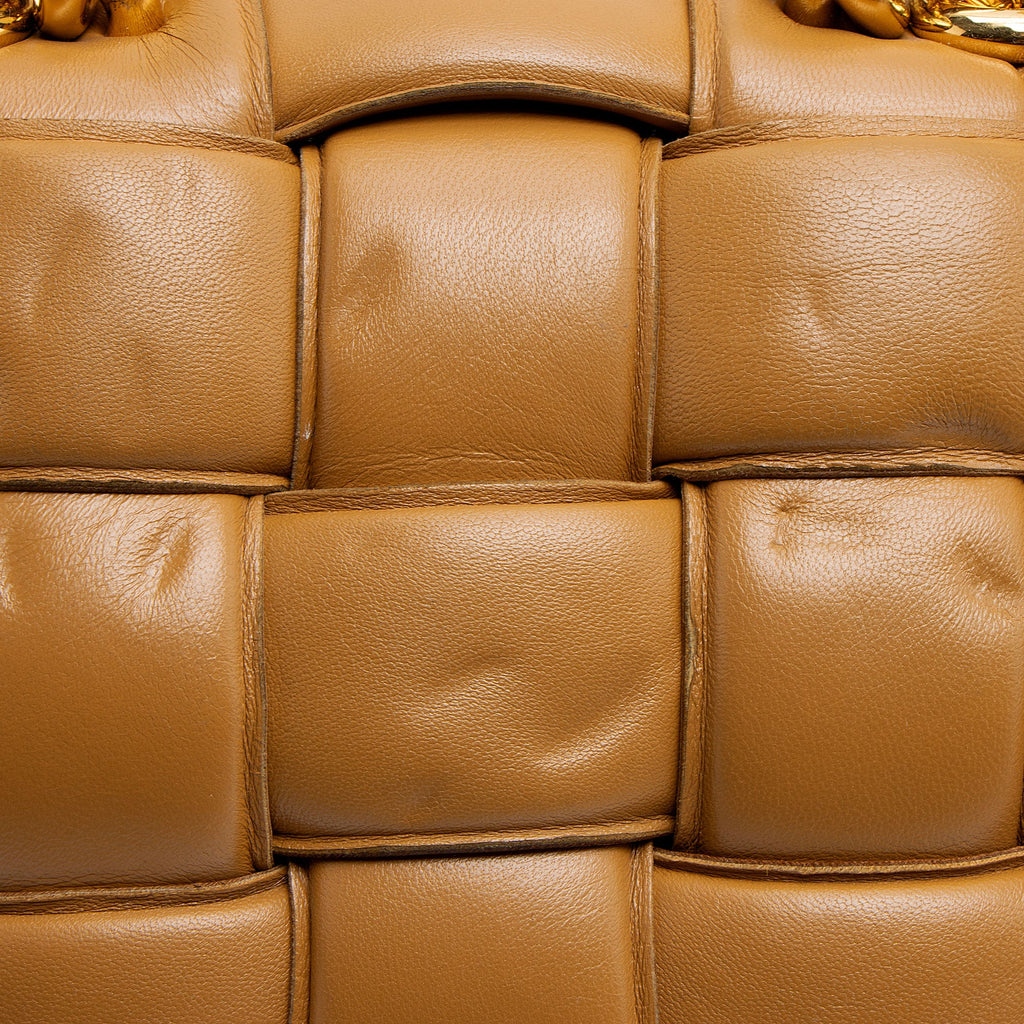 Bottega Veneta Lambskin Cassette Chain Maxi Shoulder Bag