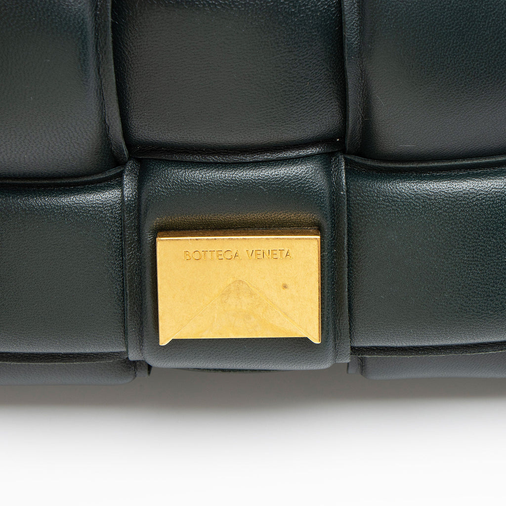 Bottega Veneta Lambskin Cassette Chain Maxi Shoulder Bag
