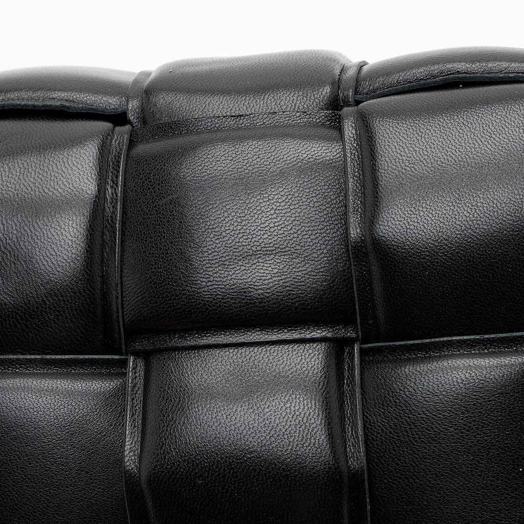 Bottega Veneta Lambskin Cassette Chain Maxi Shoulder Bag