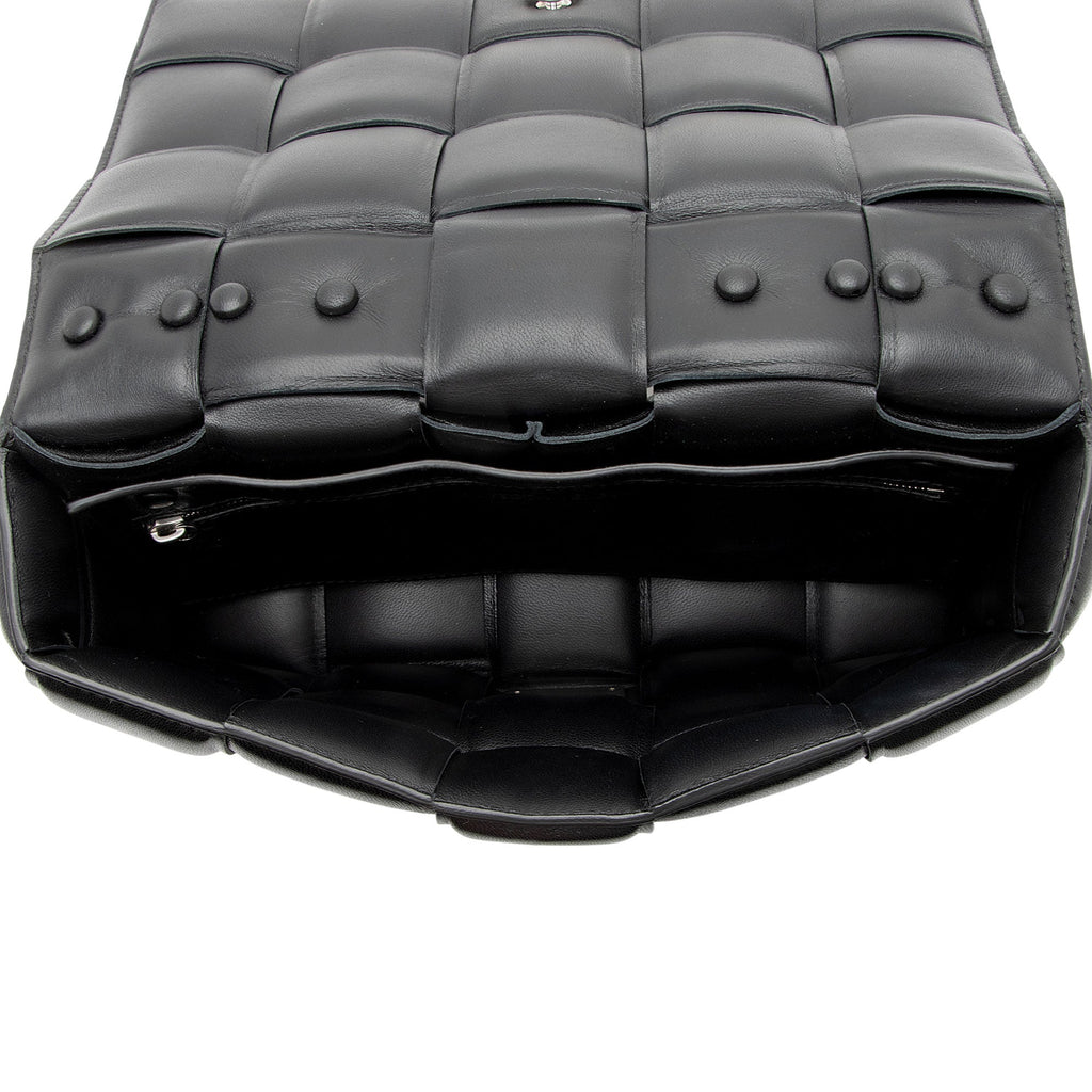 Bottega Veneta Lambskin Cassette Chain Maxi Shoulder Bag
