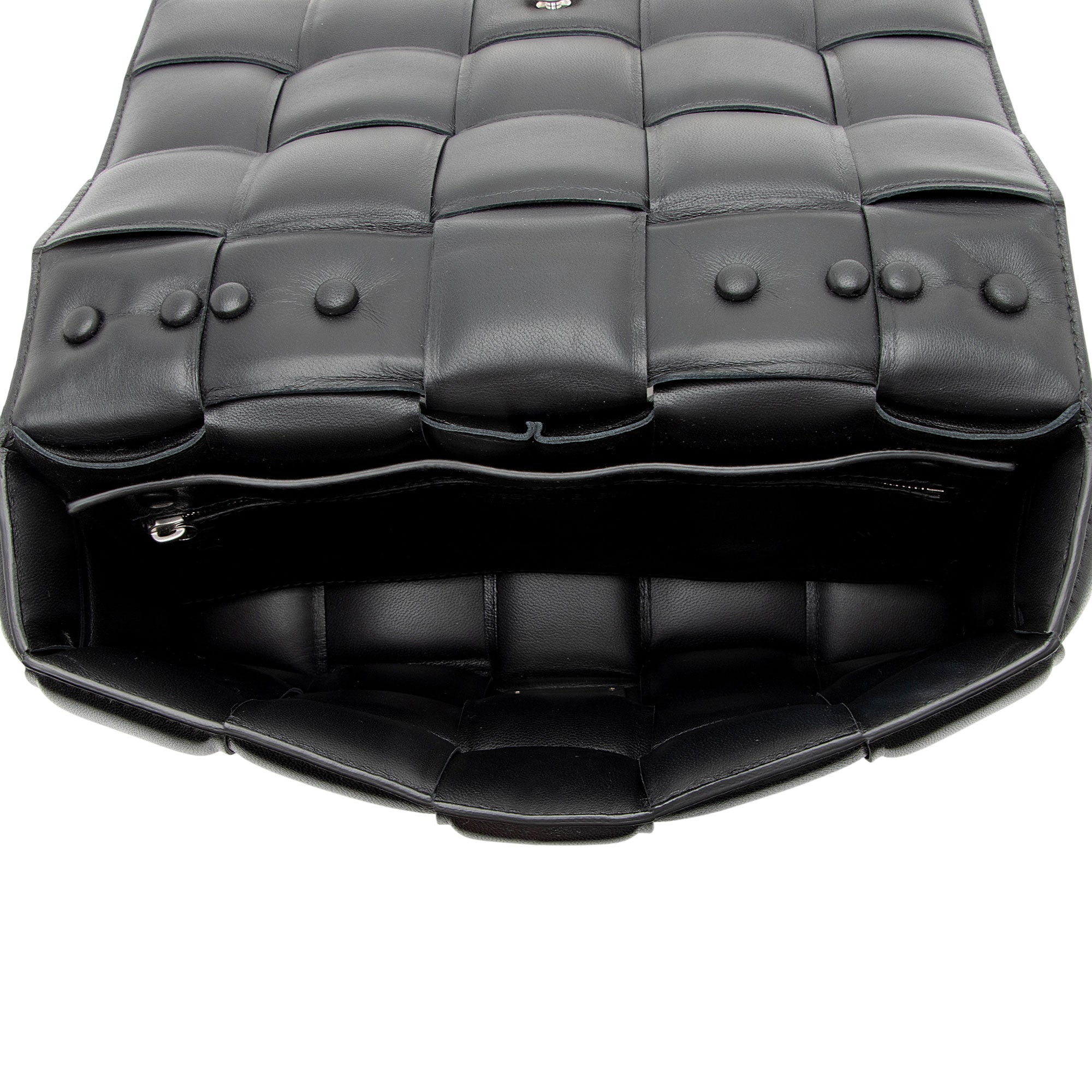 Bottega Veneta Lambskin Cassette Chain Maxi Shoulder Bag