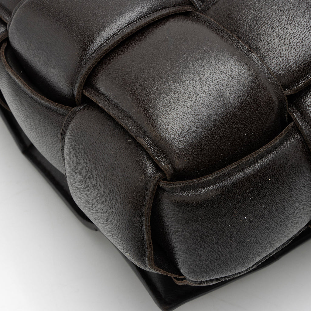 Bottega Veneta Lambskin Cassette Chain Maxi Shoulder Bag