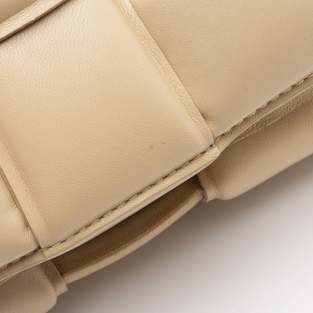 Bottega Veneta Lambskin Cassette Chain Maxi Shoulder Bag