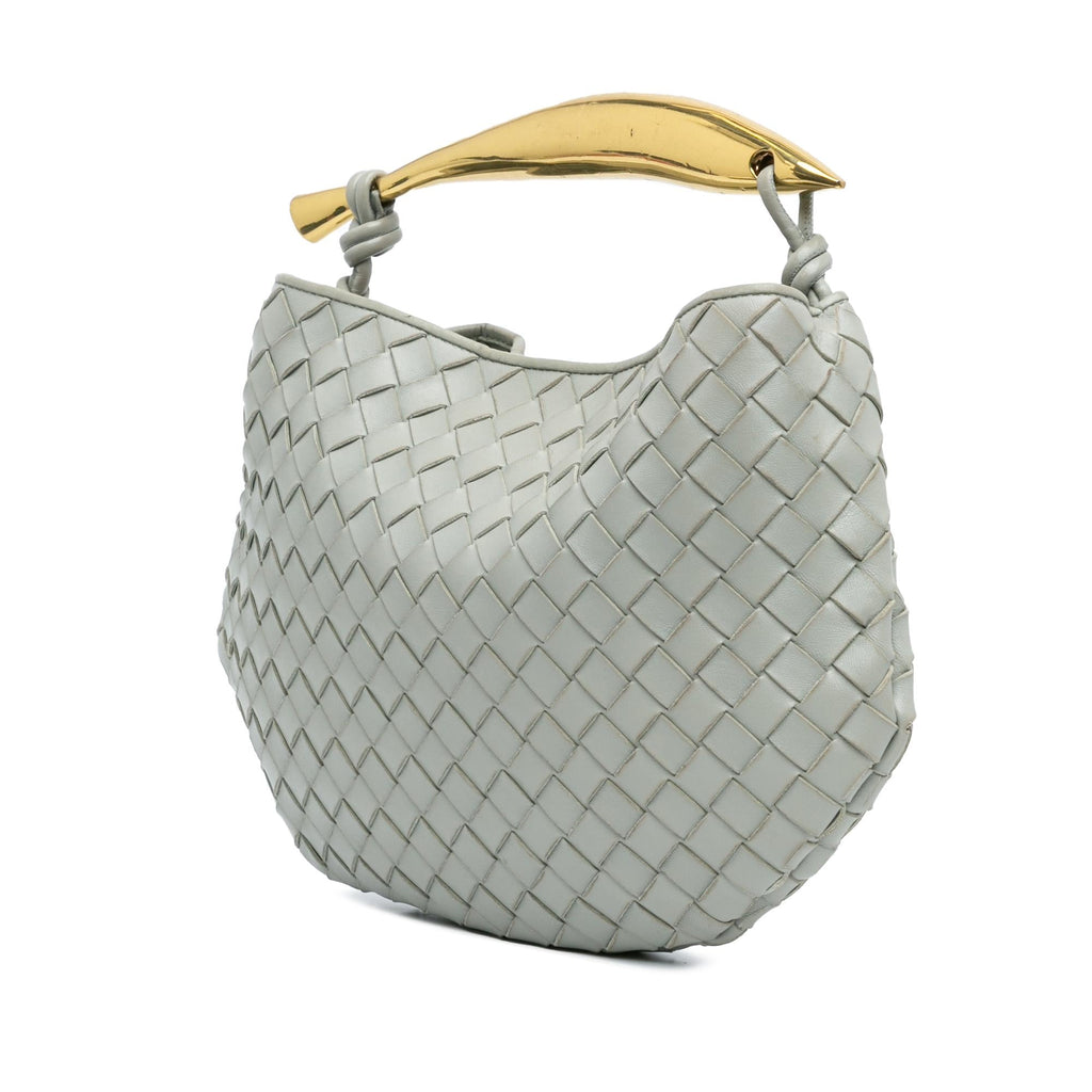 Bottega Veneta Lambskin Intrecciato Sardine