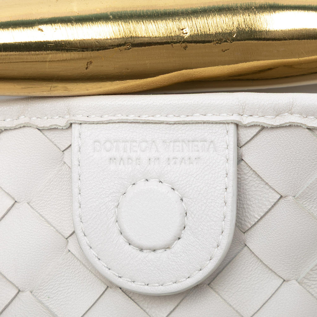 Bottega Veneta Lambskin Intrecciato Sardine