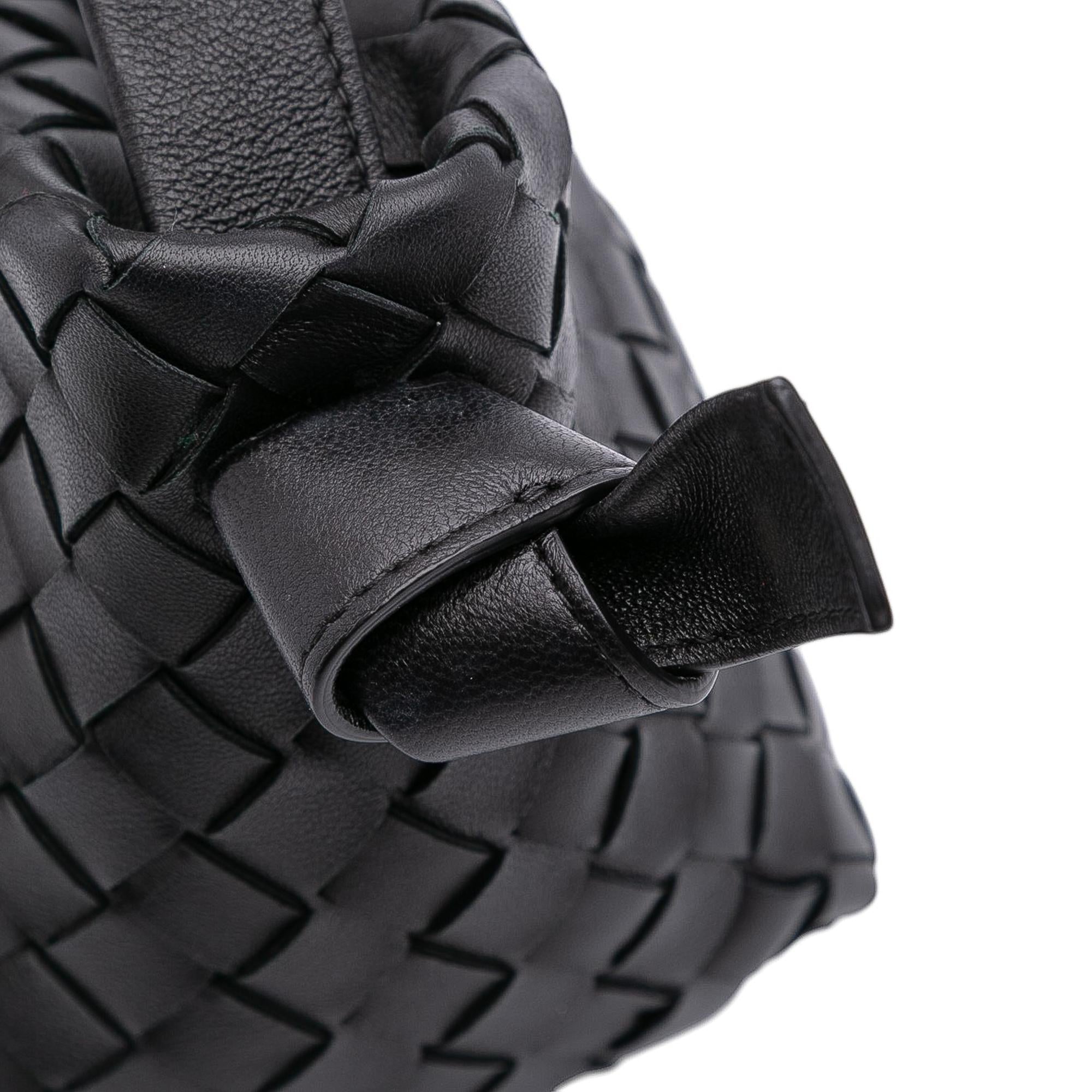 Bottega Veneta Lambskin Intrecciato Tie Shoulder Bag
