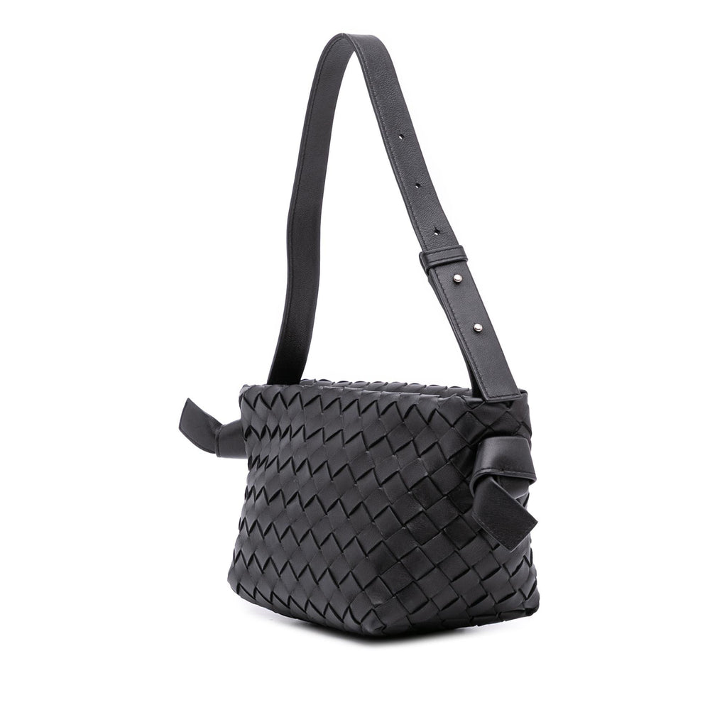 Bottega Veneta Lambskin Intrecciato Tie Shoulder Bag