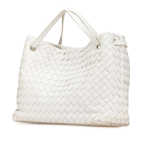 Bottega Veneta Lambskin Intrecciato Tote