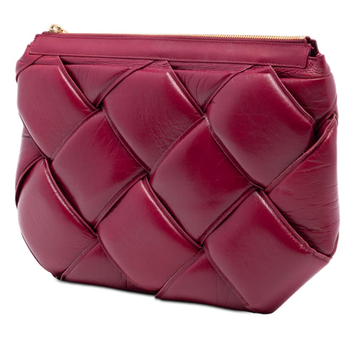 Bottega Veneta Lambskin Maxi Intrecciato Padded Pouch